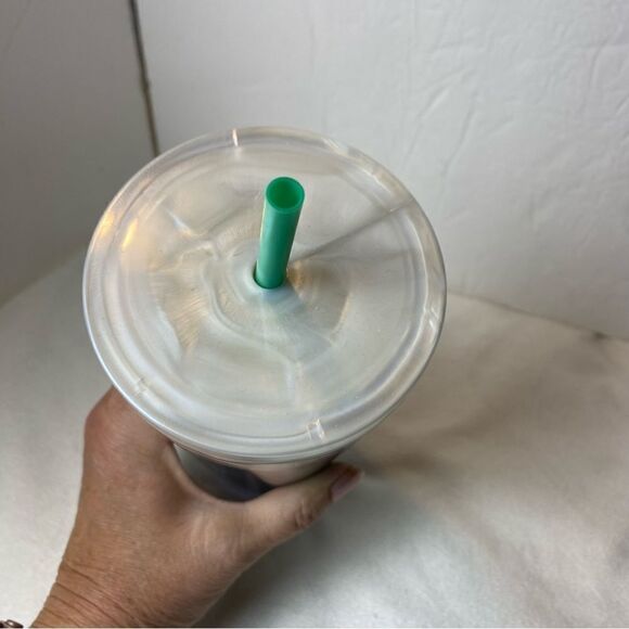 Starbucks New With Tags Christmas 2022 Pearlized Mermaid white Green Tumbler - Picture 6 of 6
